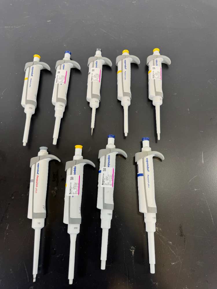 Image of Eppendorf Research Plus Single Channel Pipettes - Quantity 9
